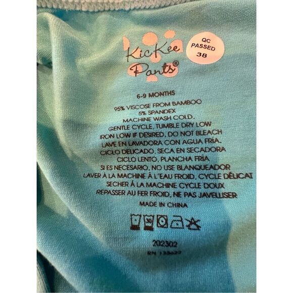 NWT KicKee Pants Aqua Blue skate board Zip Footie 6-9 months Unisex Bamboo baby - Picture 3 of 5